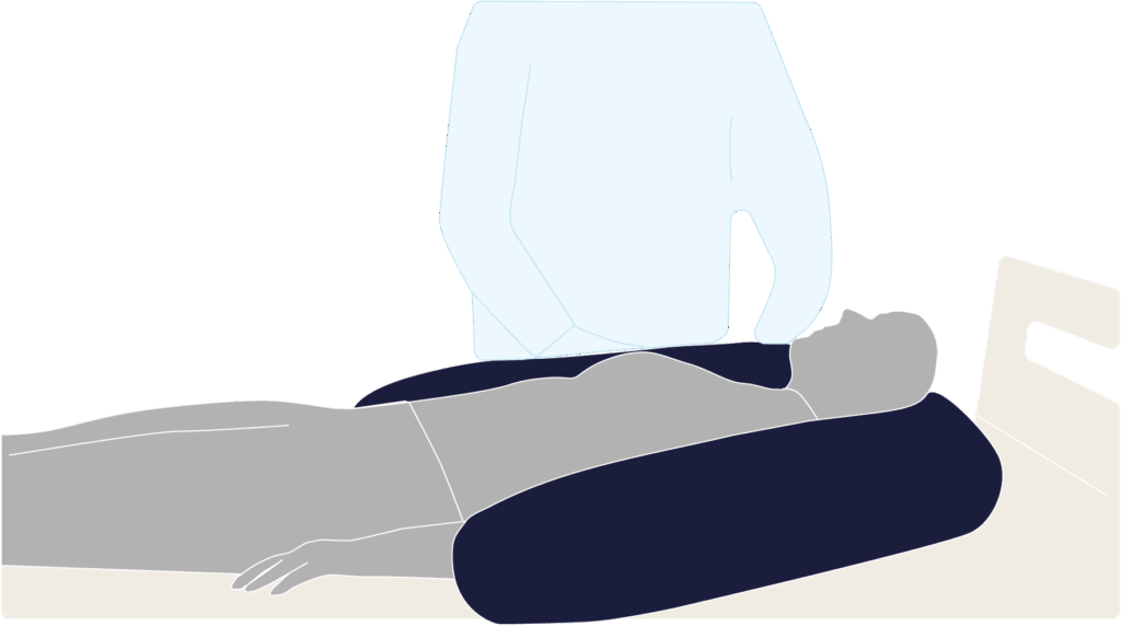 Illustration des Positionierungsbeispiels mit dem Halbkreis